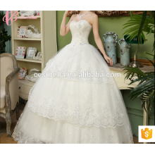 2017 New Arrival Lace Appliqued Wedding Dress Online Wholesale